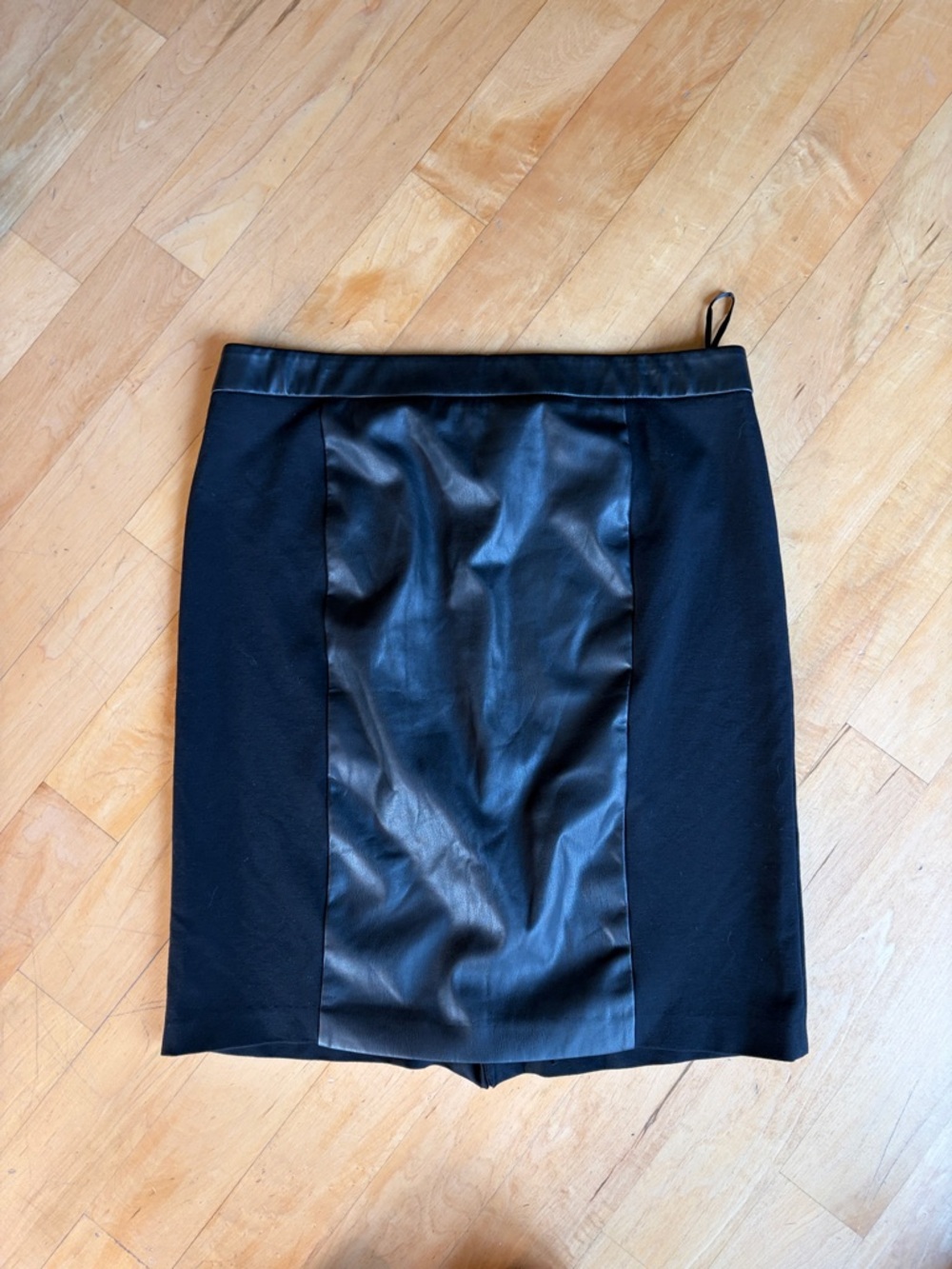Kasper Faux Leather Pencil Sleek ComfyStretch Business Classy Wedding Skirt Sz L